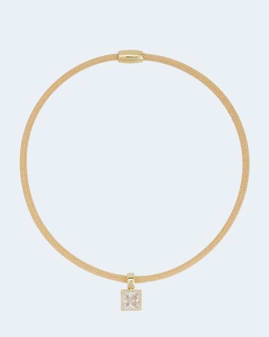 Produktabbildung für Flechtcollier mit Zirkonia