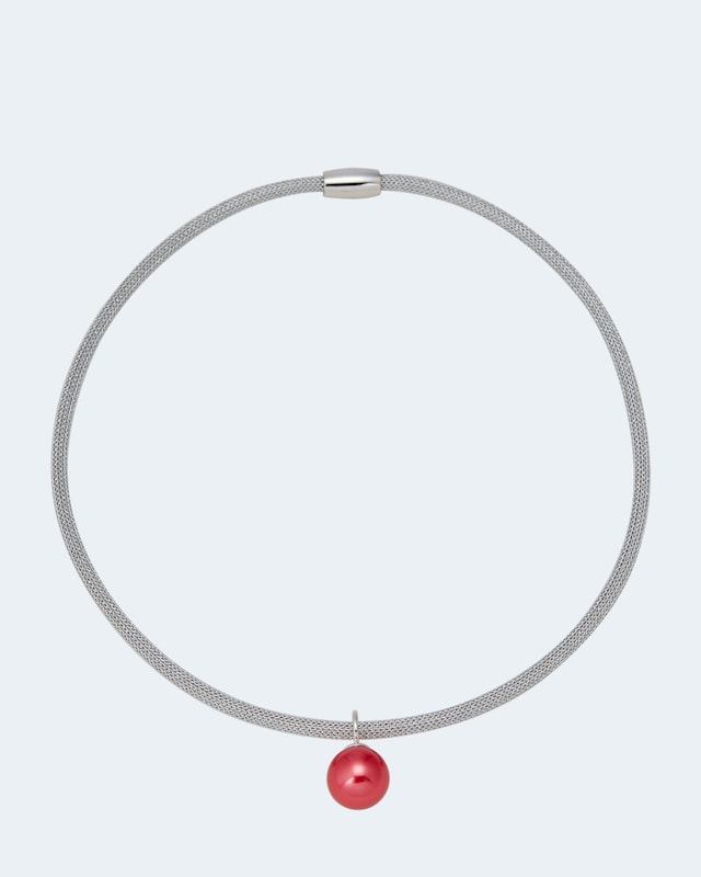 Flechtcollier mit MK-Perle 14 mm