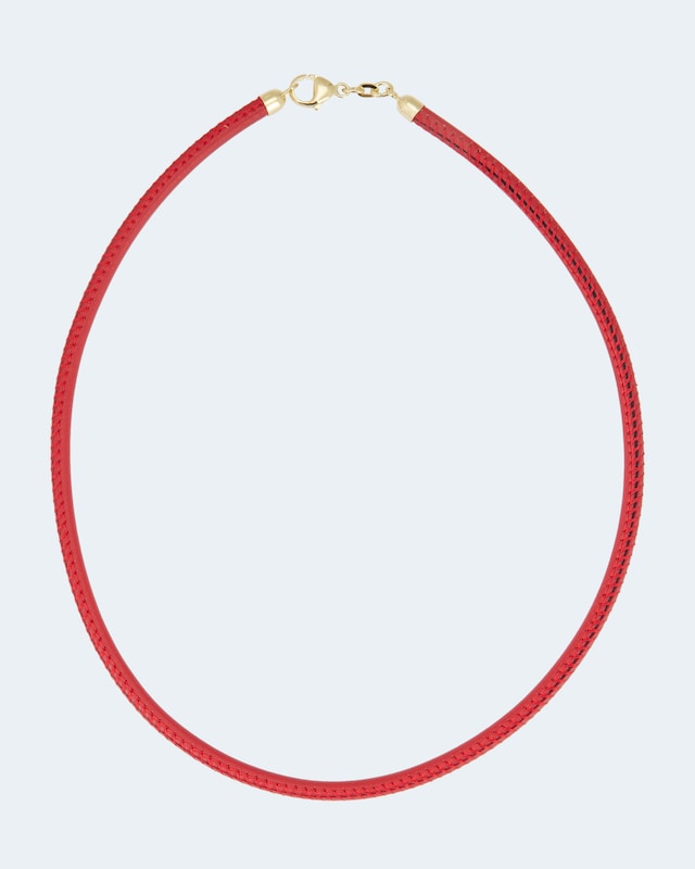 Lederband mit Silberverschluss