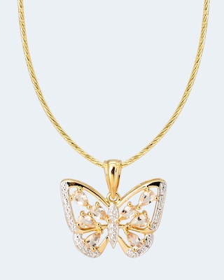 Produktabbildung 2 für Anhänger mit Morganit & Topas