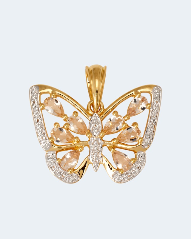 Anhänger mit Morganit & Topas