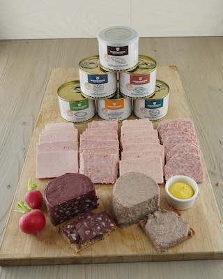 Produktabbildung 1 für Hausmacher Wurst 6x 185 g Dose