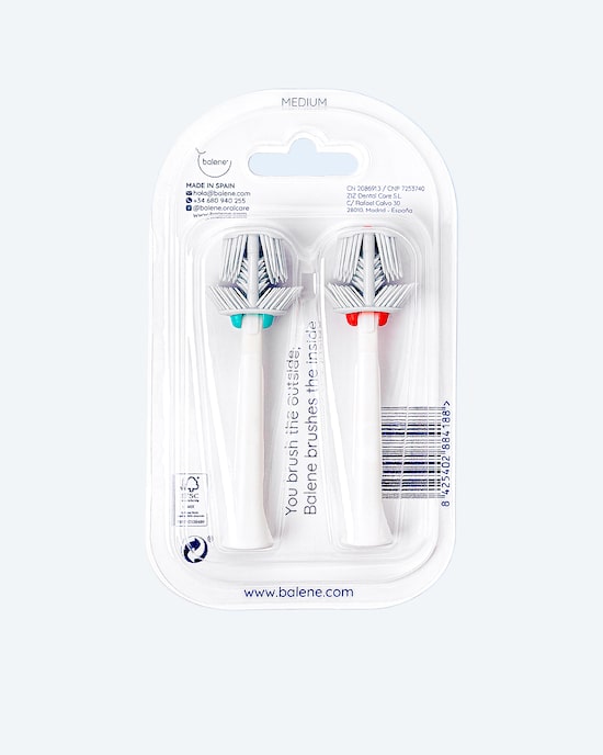 Produktabbildung für Balene Ersatzbürstenköpfe, Duo