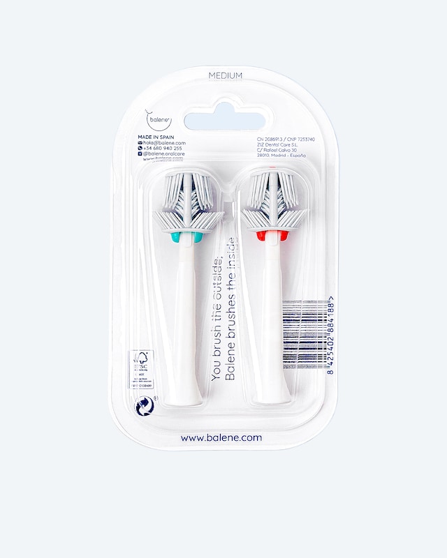 Balene Ersatzbürstenköpfe, Duo