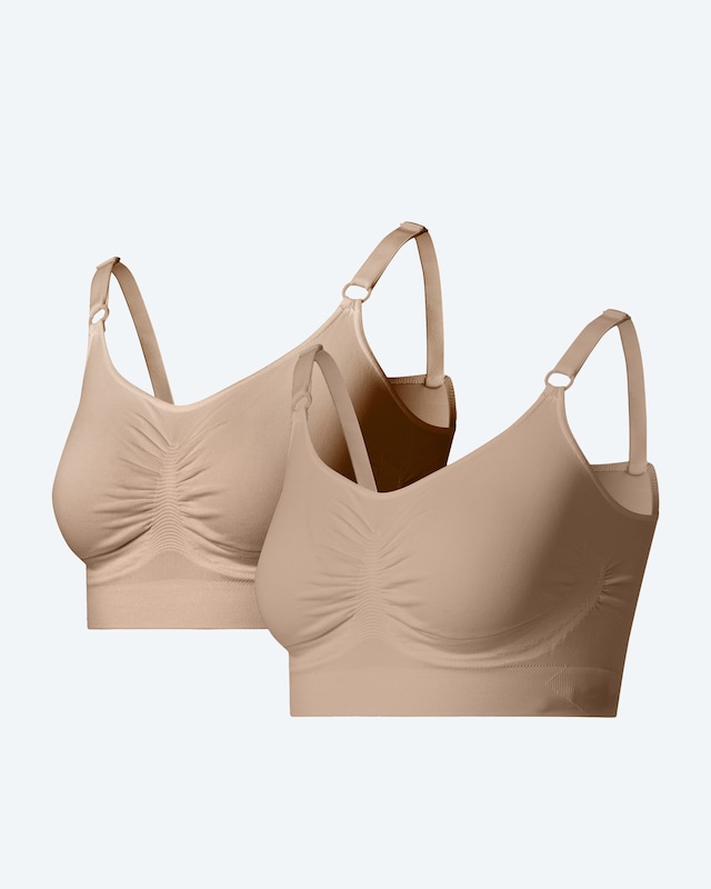 Midi Control Bustier mit Spaghettiträgern, 2tlg.