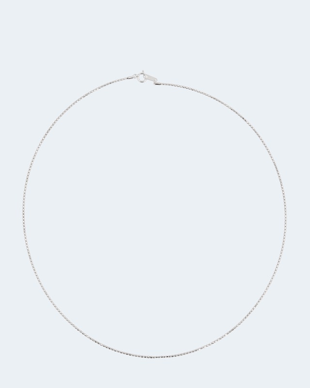 Popcorn-Kette aus Platin