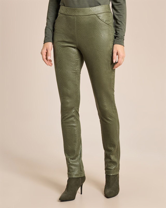 JW Schlupfhose in Schlangenlederoptik