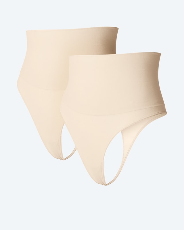 String mit Doppel-Shape-Bund, 2tlg.