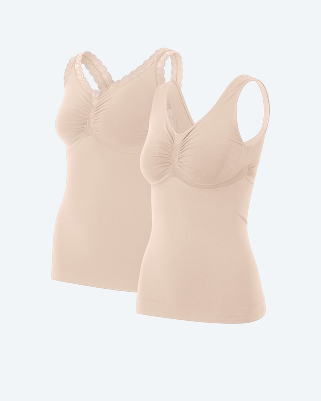 Leichttops (uni & Spitze)