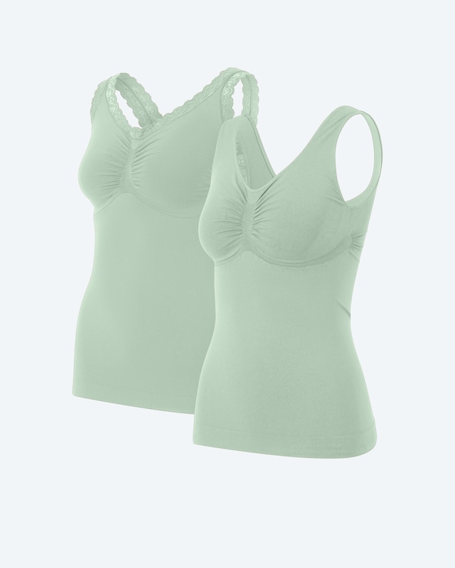 Leichttops (uni & Spitze)