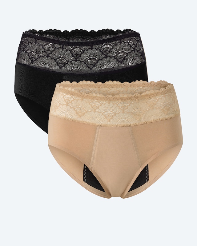 Protection Panty Medium Spitze, Duo