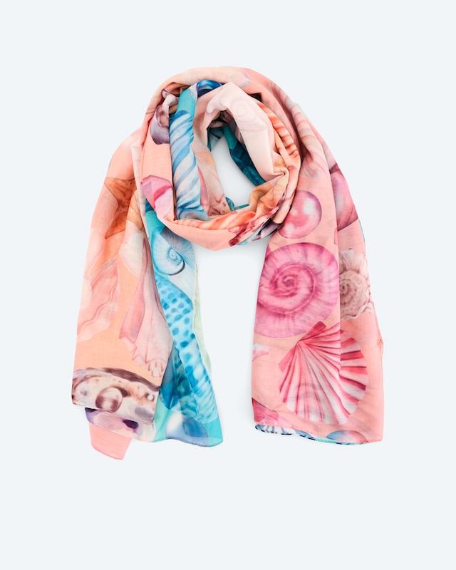 Schal mit Blumendruck