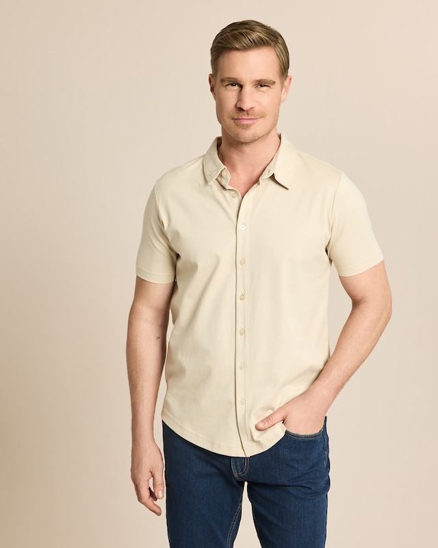 Jerseyhemd mit 1/2-Ärmel