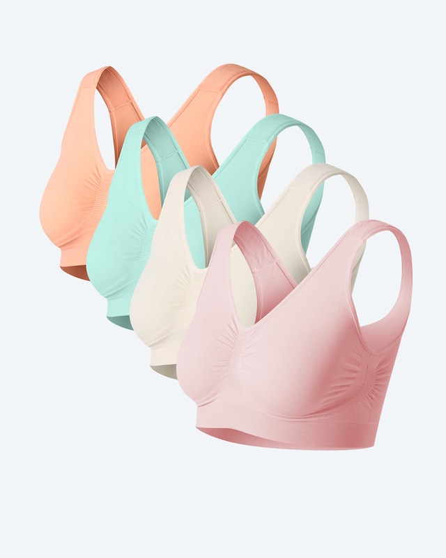 Seamless Bra, 4tlg.