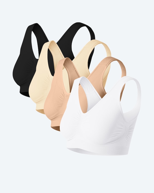 Seamless Bra, 4tlg.