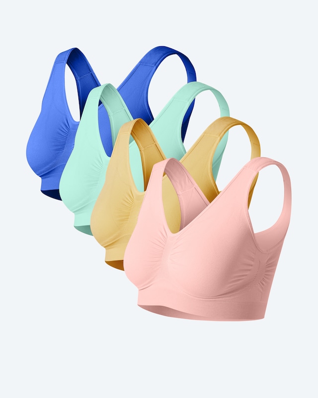 Seamless Bra, 4tlg.