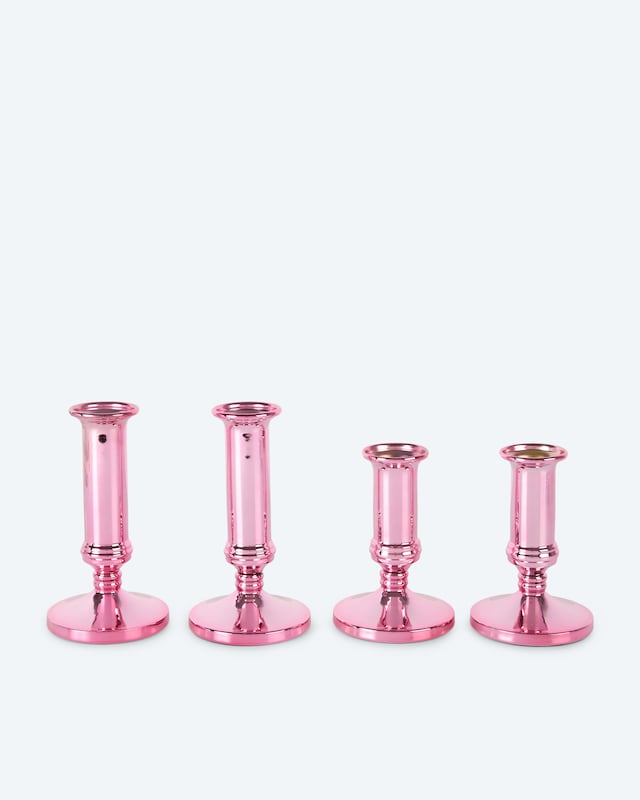 Stabkerzenhalter Shiny, 4tlg.