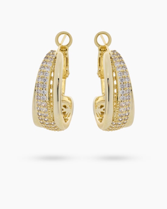 Produktabbildung für Creolen mit Zirkonia