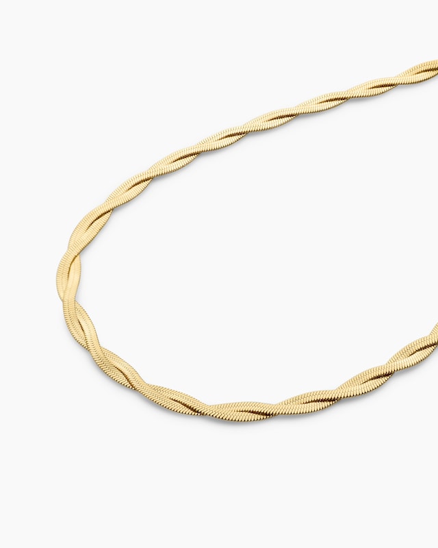 Collier im Flechtdesign