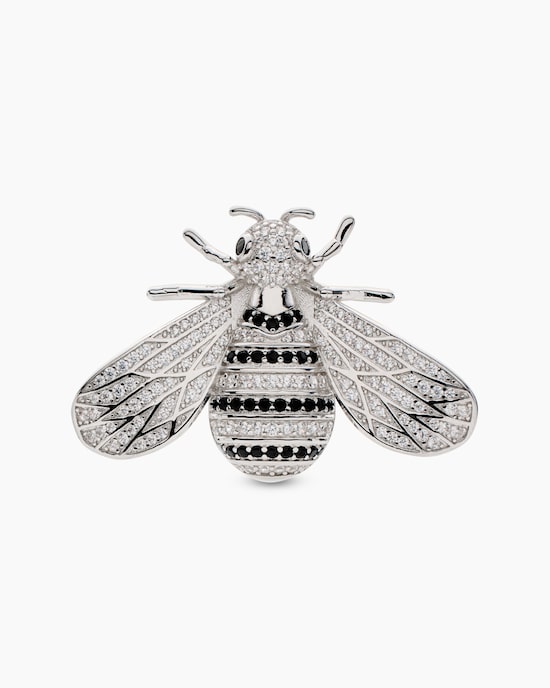 Produktabbildung für Bienen-Brosche mit Zirkonia