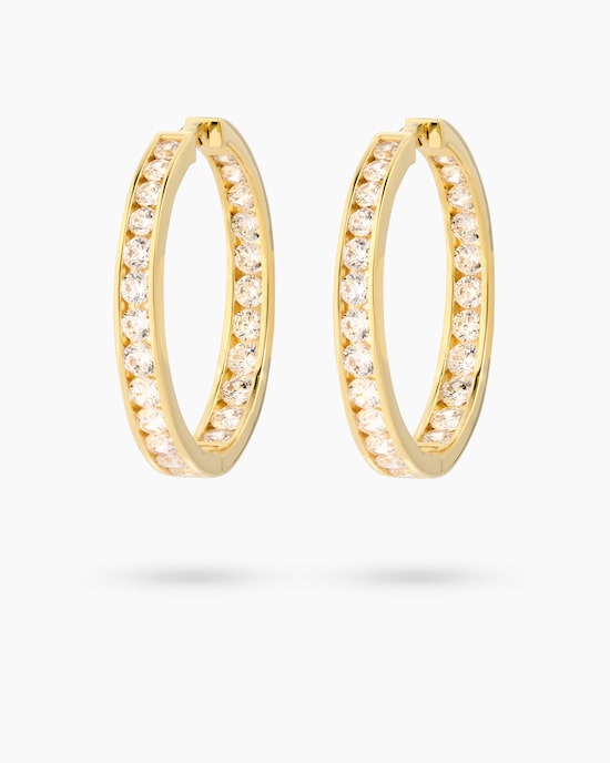 Produktabbildung für Creolen mit Zirkonia