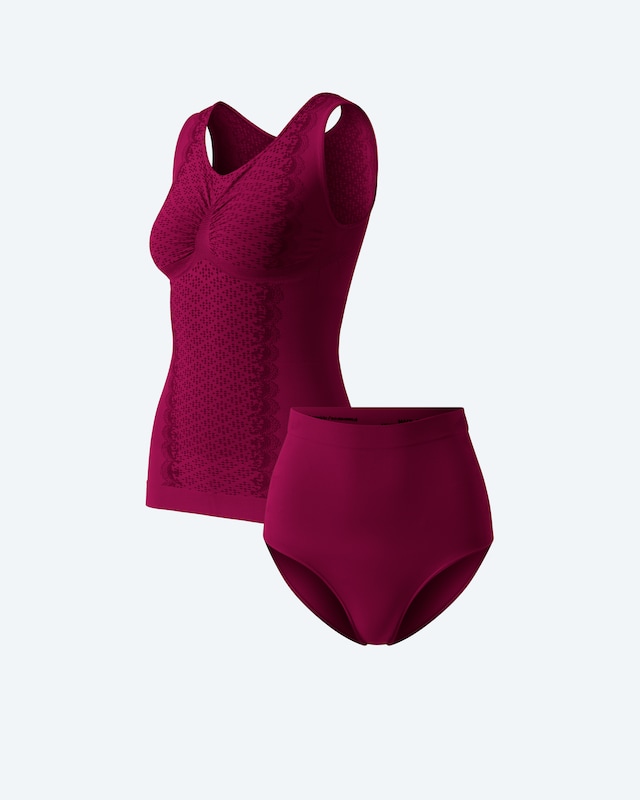 Midi Control Set aus Top + Bauchkontrollslip