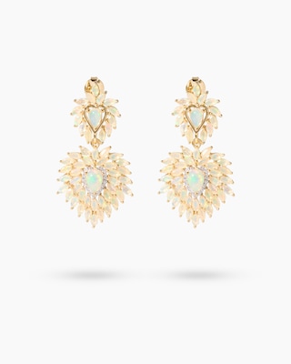 Produktabbildung 1 für Ohrstecker mit Äthiopischem Opal & Zirkonen