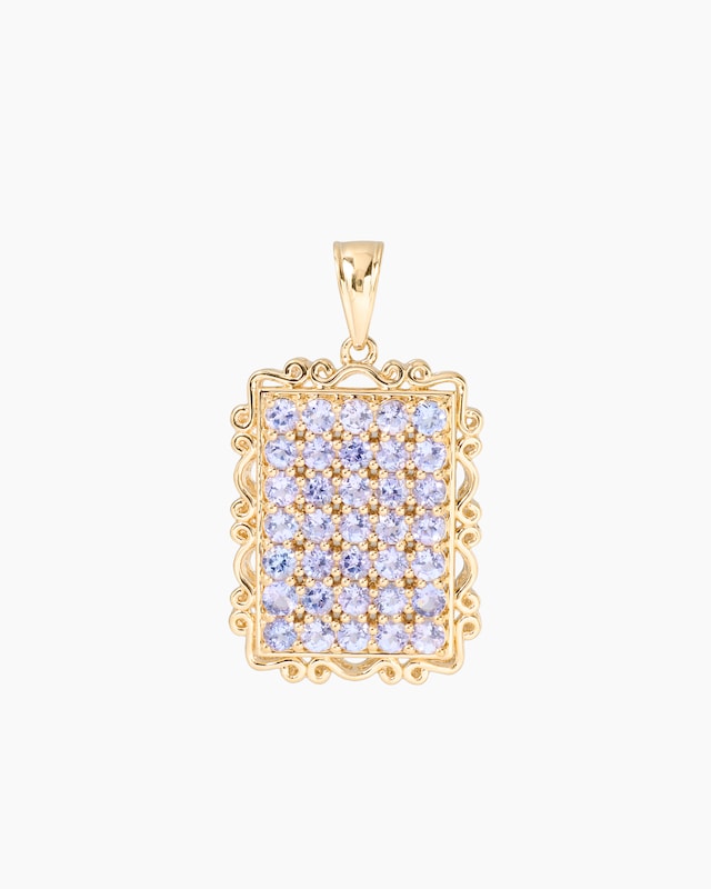 Anhänger mit Tansanit AAA