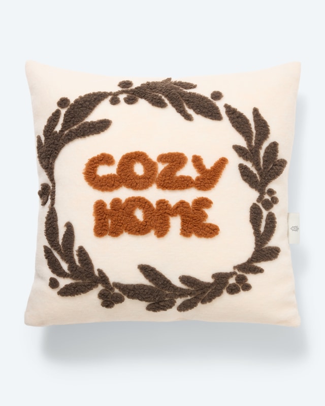 Kissen in Teddywalk-Optik