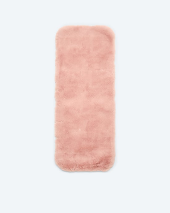 Produktabbildung für Bankauflage "Britt" in Kaninchenfell-Optik