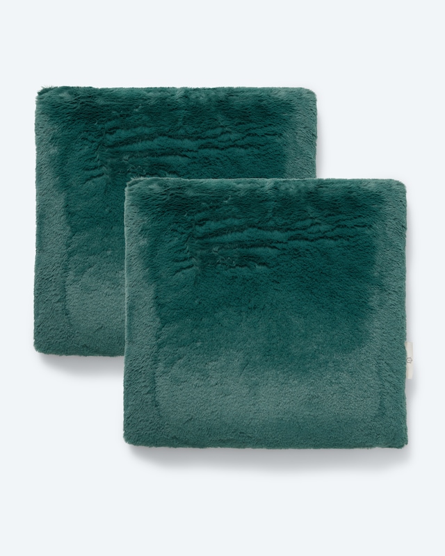 Kissen "Ivo" in Kaninchenfell-Optik, 2er Set