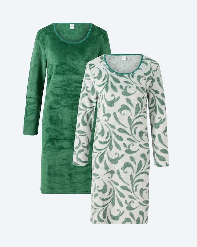 Night Shirt "Elegance" mit Ombre-Effekt, 2 Stück