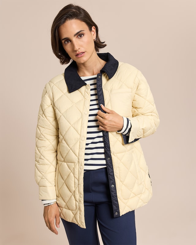 Steppjacke mit abnehmbaren Ärmeln