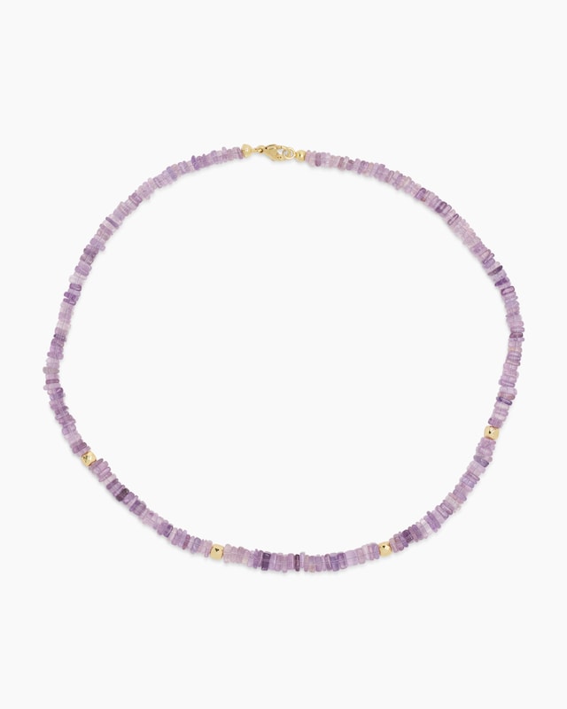 Collier aus Amethyst & Hämatit