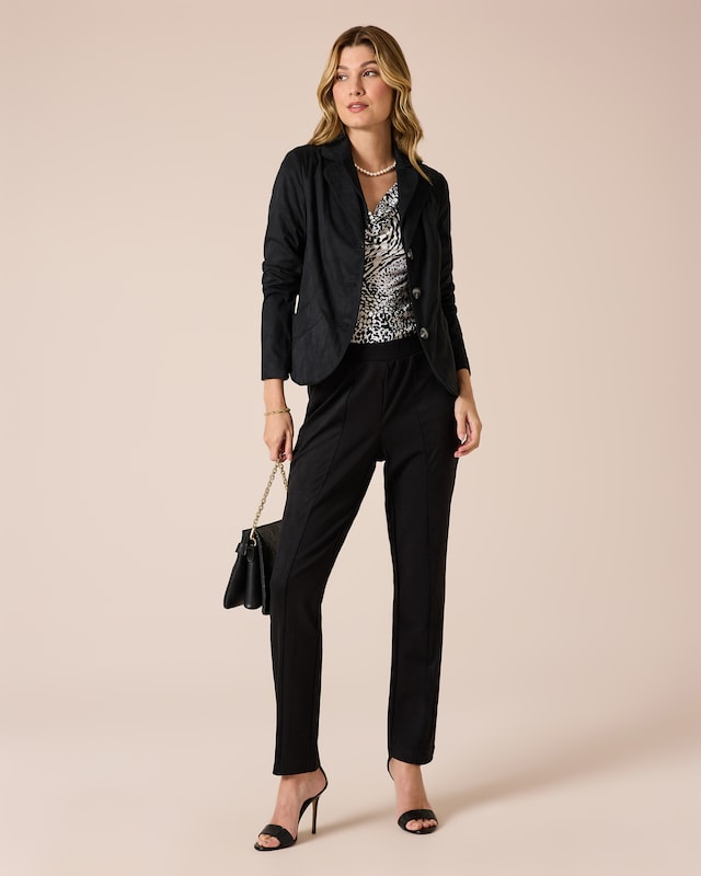 Velourlederimitat Blazer