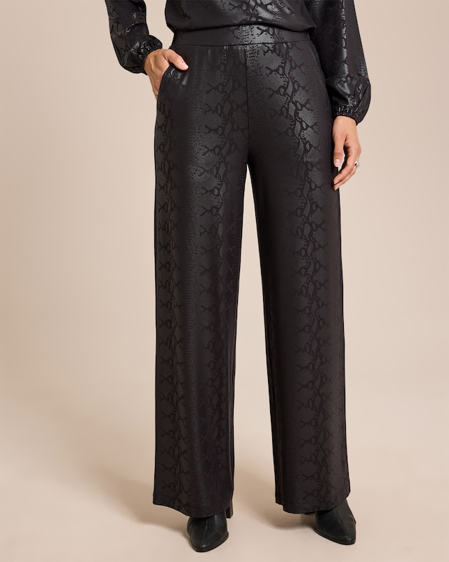 Jerseyhose mit Schlangenfoil