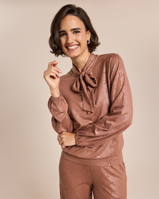 Blusenshirt mit Schlangenfoil