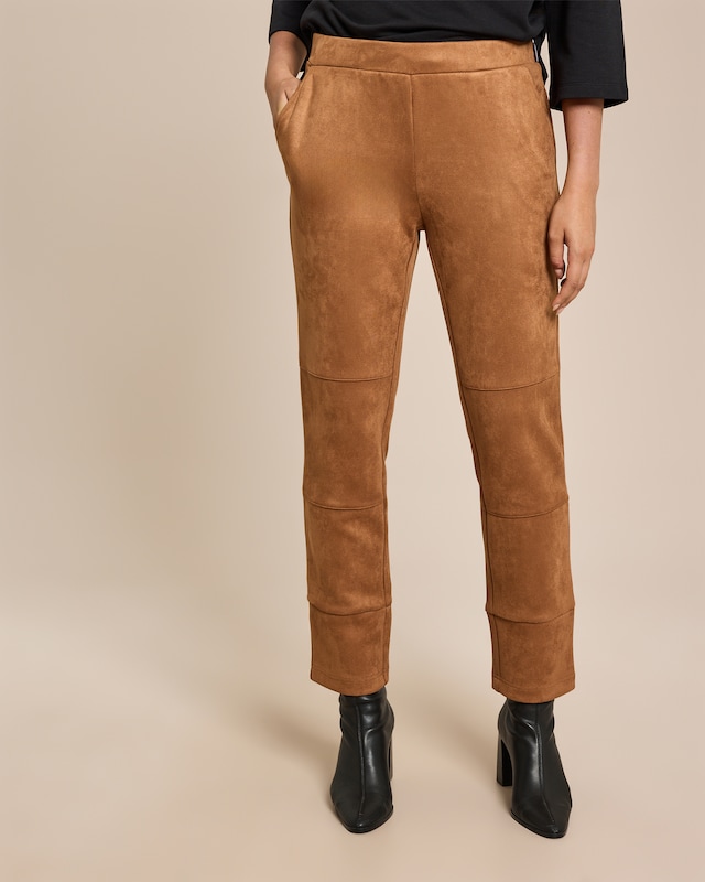 Schlupfhose aus Veloursimitat