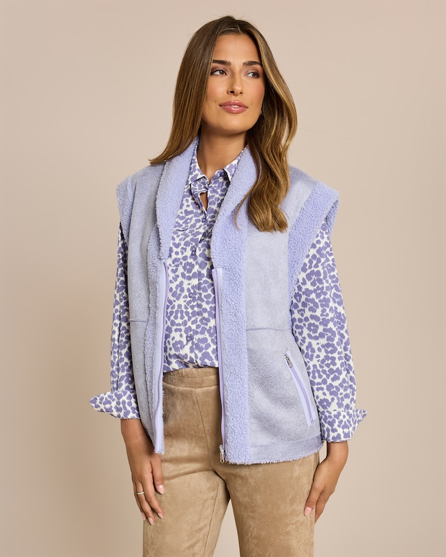 Faux Sherling Weste wendbar