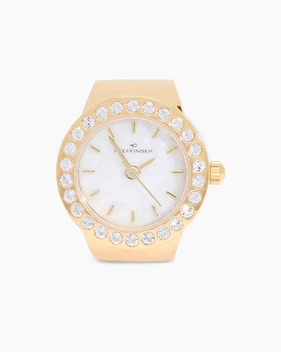 Produktabbildung für Ring-Uhr mit Kristallen