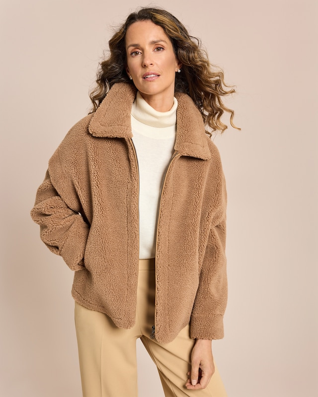 Jacke Shearling-Immitat