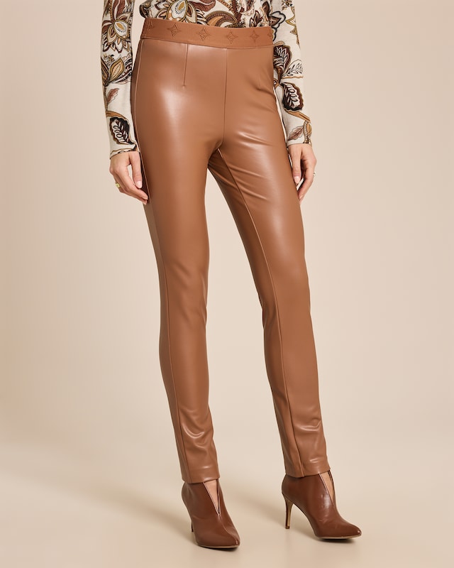 Lederimitathose mit Logo Bund