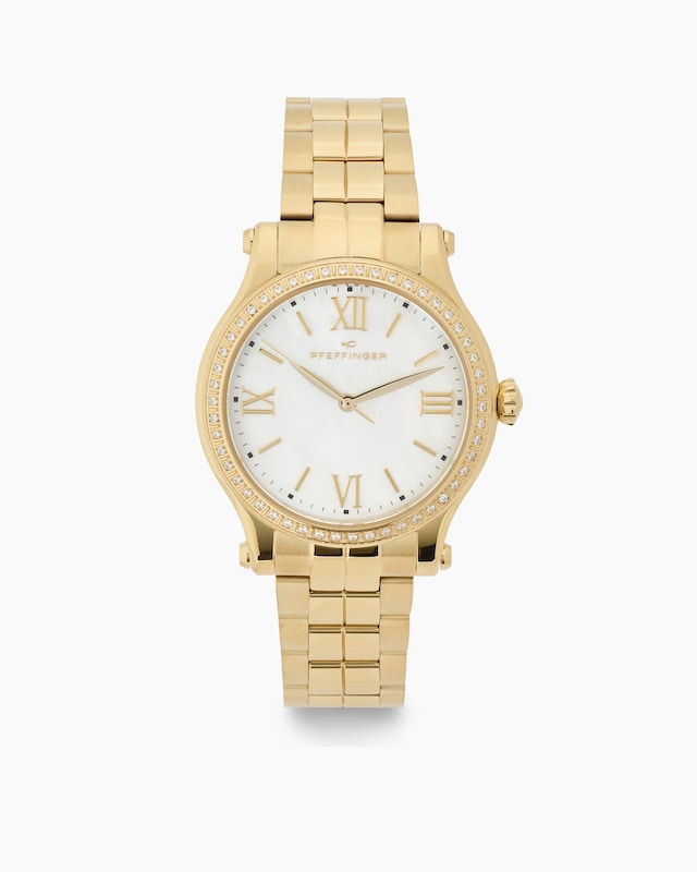 Edelstahluhr mit Diamanten ca. 0,27 ct