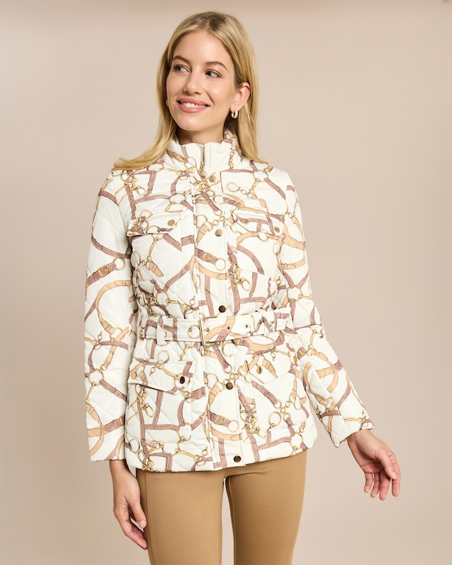 Steppjacke mit Gürtel