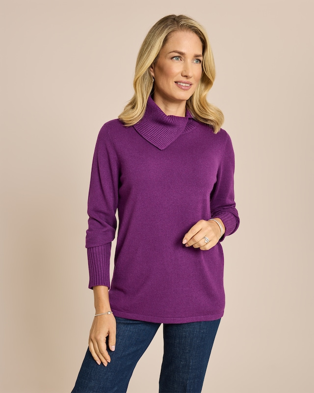 Pullover mit Rollkragen