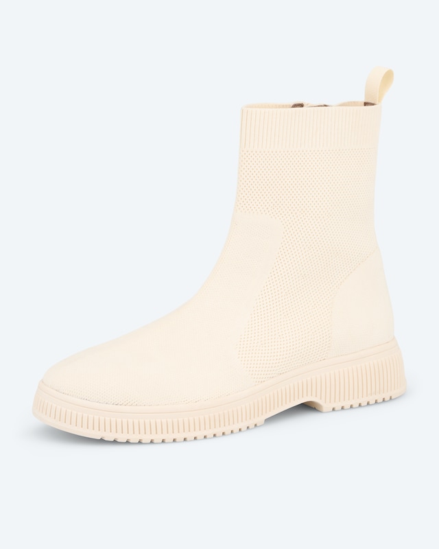 Stiefelette aus Strick
