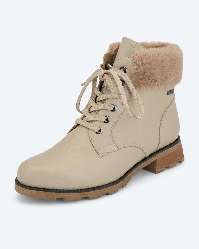 Stiefelette mit Webpelz
