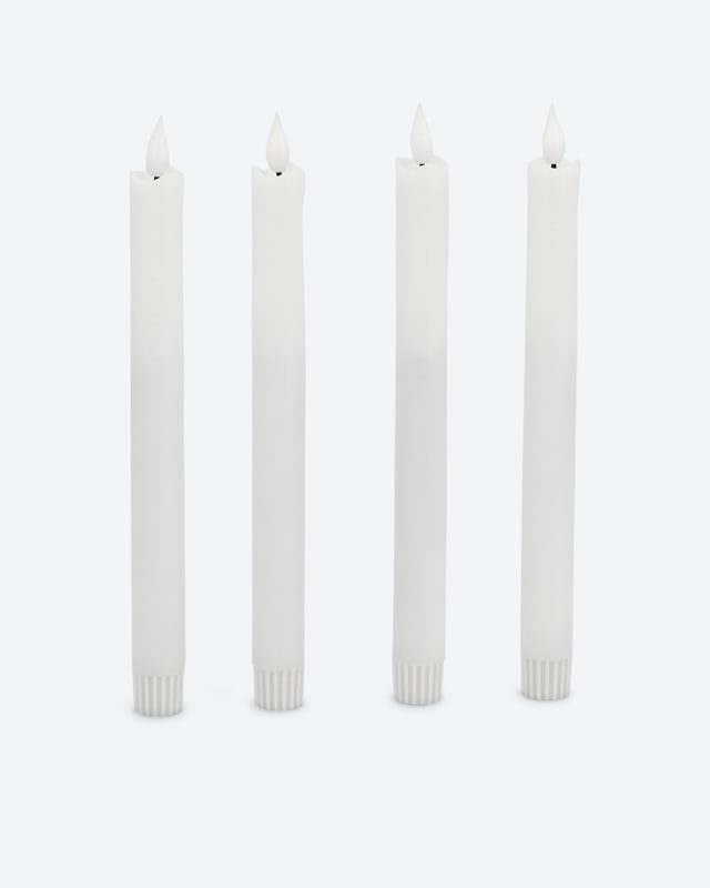 LED-Stabkerze "Long Shine", 4tlg.