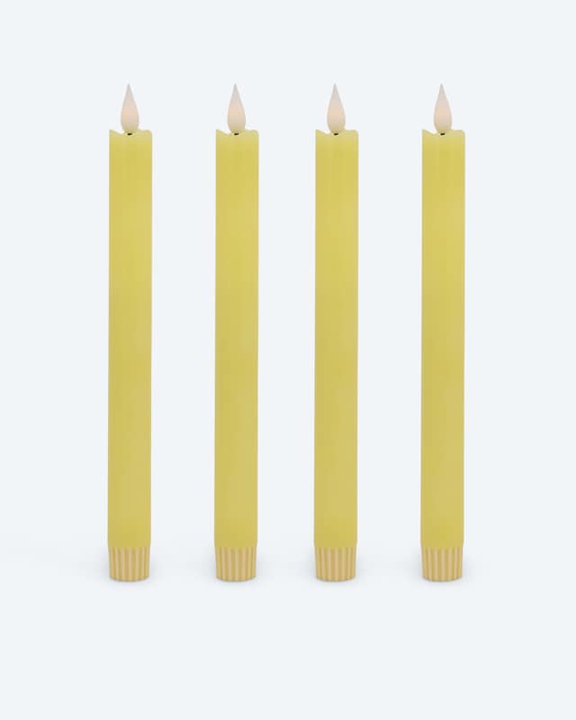 LED-Stabkerze "Long Shine", 4tlg.