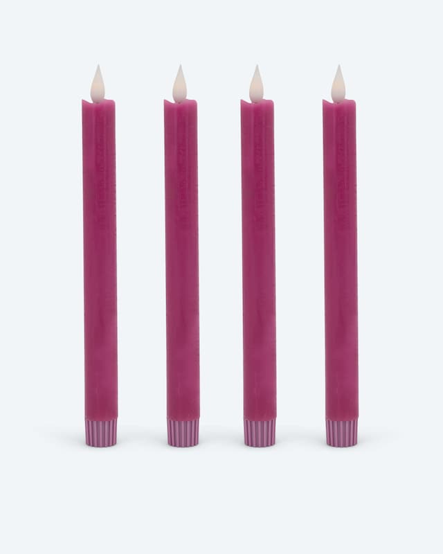 LED-Stabkerze "Long Shine", 4tlg.